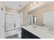 Clean bathroom with tub shower combo and single vanity at 153 Villa Domani Cir, Davenport, FL 33896