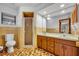 Clean bathroom with double vanity and shower at 2770 Windsong Ln, St Cloud, FL 34772