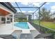The large in-ground pool with screened enclosure offers many areas for relaxation and enjoyment at 4154 Equestrian Ln, Windermere, FL 34786