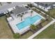 Community pool with adjacent pergola and palm trees at 4298 Campsite Loop, Orlando, FL 32824