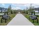 Concrete walkway leading to gazebo in community at 4298 Campsite Loop, Orlando, FL 32824