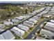 This aerial view features the manufactured home in a well-maintained community with easy access to local amenities at 662 Sinclair Cir, Tavares, FL 32778