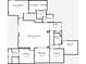 Detailed floor plan showcasing layout including kitchen, living room, bedrooms and bathrooms at 9058 Sw 89Th Loop, Ocala, FL 34481