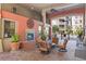 Relaxing patio with fireplace and seating area at 911 N Orange Ave # 448, Orlando, FL 32801