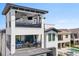 Balcony view with outdoor furniture overlooking the pool and backyard at 1015 Jack Nicklaus Ct, Kissimmee, FL 34747