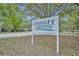 Community entrance sign for 'Country Acres' with 'Private Drive' and 'Security Cameras in Use' at 1050 Bob White Trl, Chuluota, FL 32766
