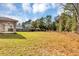 Large backyard with a privacy fence and mature trees at 12 Pecan Drive Loop, Ocala, FL 34472