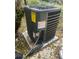 Outdoor view of a home air conditioning unit on a concrete slab surrounded by fallen leaves at 2500 Lee Rd # 202, Winter Park, FL 32789