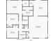 Detailed floor plan highlighting the layout of the bedrooms, bathrooms, kitchen, and living room at 2783 Trommel Way, Sanford, FL 32771