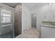 Elegant bathroom with granite countertops and walk-in shower at 2896 Lingo Ln, Orlando, FL 32822