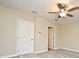 Bedroom with ceiling fan and neutral wall colors at 4220 Messina Dr, Lake Mary, FL 32746
