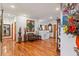 Spacious living area with hardwood floors and seating area at 5800 N Dean Rd, Orlando, FL 32817