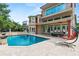 Luxury pool and spa with a relaxing lounge area at 5800 N Dean Rd, Orlando, FL 32817
