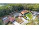 Residential neighborhood featuring well-maintained homes, lush greenery, and tree-lined streets from above at 605 Marni Dr, Winter Springs, FL 32708