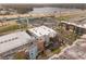 Aerial view showcasing the building's location near highways, a lake, and surrounding buildings at 62 W Colonial Dr # 302, Orlando, FL 32801