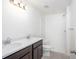 Bathroom with double vanity and shower at 1270 3Rd W St, Orange City, FL 32763