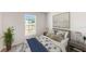 Bright bedroom with a double bed and window at 1270 3Rd W St, Orange City, FL 32763