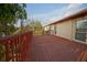 Spacious wooden deck overlooking the landscaped backyard; ideal for outdoor entertaining at 1332 Hunterman Lane, Winter Garden, FL 34787