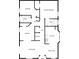 Two-bedroom home featuring a living room, kitchen, and two baths at 203 San Gabriel St, Winter Springs, FL 32708