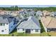 Aerial view of residential neighborhood showcasing community layout and landscaping at 247 Hampton Loop, Davenport, FL 33837