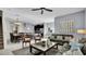 Spacious living room with comfortable seating and large artwork at 3097 Pequod Pl, Kissimmee, FL 34746
