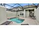 Private screened pool with patio furniture at 3097 Pequod Pl, Kissimmee, FL 34746