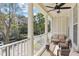 Private balcony with seating and a view of the neighborhood at 4713 Anson Ln, Orlando, FL 32814