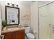 Small bathroom with single vanity and shower at 4713 Anson Ln, Orlando, FL 32814