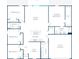 Four-bedroom, two-bathroom house featuring a two-car garage and open floor plan at 850 Hickory Ave, Orange City, FL 32763