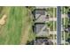 Aerial view of homes backing to a golf course at 1012 Everest St, Clermont, FL 34711
