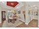 Dining room with a chandelier and a long table at 1012 Everest St, Clermont, FL 34711