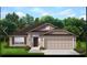 Charming single Gathering home with a two car garage, craftsman-style trim, and lovely landscaping at 115 Newham Way, Kissimmee, FL 34758