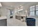 Elegant bathroom with double vanity and marble floors at 13265 Alderley Dr, Orlando, FL 32832