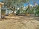 The backyard is enclosed by a wood fence providing ample space for recreation and outdoor enjoyment at 2218 W Gore St, Orlando, FL 32805
