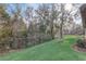 The backyard features a large, well-maintained lawn, privacy landscaping, and mature trees at 25974 High Hampton Cir, Sorrento, FL 32776