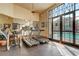 Bright community gym with treadmills, elliptical machine, and access to the pool at 25974 High Hampton Cir, Sorrento, FL 32776