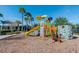 Community playground with climbing wall and slides for the Gathering at 3966 Avalon Park West Blvd, Orlando, FL 32828
