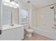 Bathroom featuring a shower, tub, and tile flooring at 2011 Stockton Dr, Sanford, FL 32771