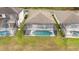 Aerial view of house with pool at 2983 Sunset Vista Blvd, Kissimmee, FL 34747