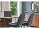 Home office with window, desk, and two chairs at 3547 Sandalwood Isle Way, Ocoee, FL 34761