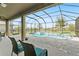 Beautiful screened-in pool and patio area with comfortable seating, creating an ideal outdoor living space at 3610 Charmed Ln, St Cloud, FL 34772