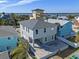 Modern home under construction next to the water at 6815 Engram Rd, New Smyrna Beach, FL 32169