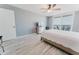 Spacious main bedroom with beachfront balcony access and ample closet space at 111 S Atlantic Ave # 301, Ormond Beach, FL 32176