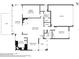 A floor plan of the property highlighting layout and dimensions of rooms and outdoor deck at 124 Loon Ct, Daytona Beach, FL 32119