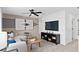 Spacious loft area with comfortable seating and large TV at 1977 Tohoqua Blvd, Kissimmee, FL 34744