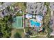 Community pool and tennis courts at 2429 Volunteer Ave, Kissimmee, FL 34744