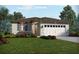 One-story home with a two-car garage and landscaped front yard at 325 Castle Dr, Lake Alfred, FL 33850