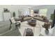 Bright living room featuring modern furniture, neutral colors, and ample natural light at 325 Marion Oaks Golf Way, Ocala, FL 34473