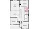 Two-story floor plan with loft, three bedrooms, and two bathrooms at 5702 Gingham Dr, Kissimmee, FL 34758