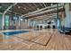Spacious indoor court for basketball and tennis at 5702 Gingham Dr, Kissimmee, FL 34758